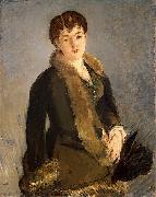 Edouard Manet Isabelle Lemonnier le Chapeau a la Main France oil painting artist